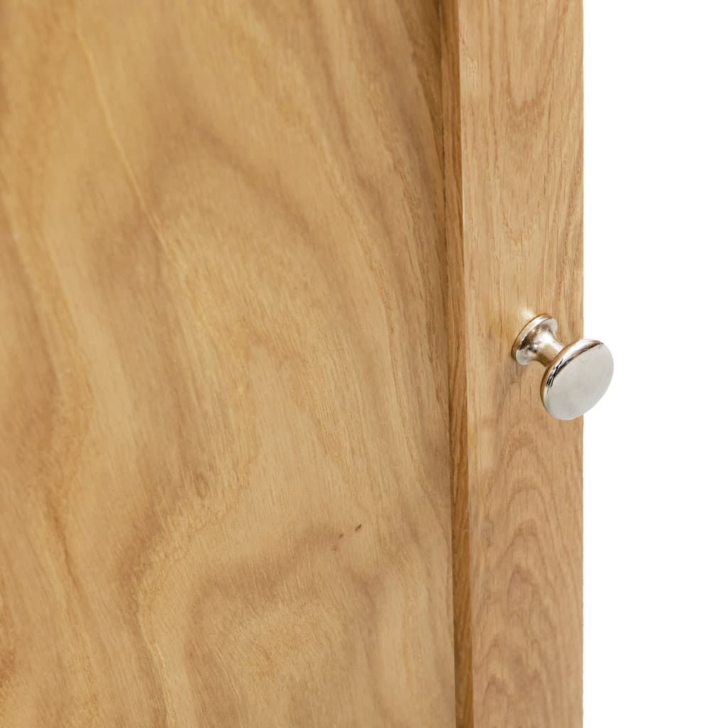 247042 vidaXL Corner Cabinet 59x36x180 cm Solid Oak Wood 6