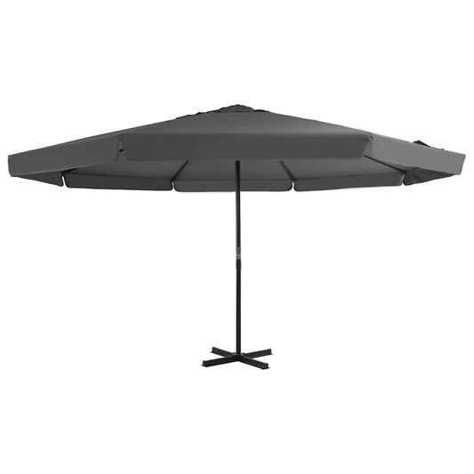 Garden Parasol with Aluminium Pole Anthracite 500 cm