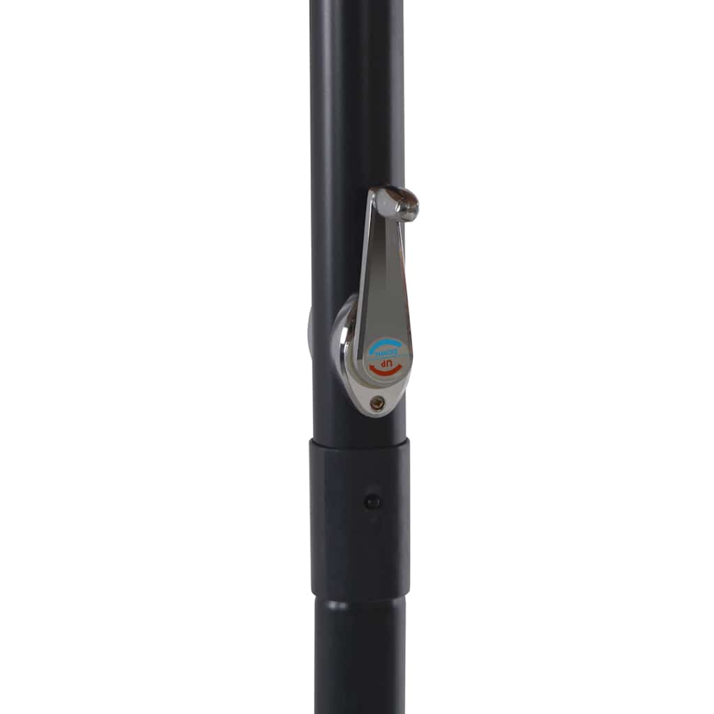 vidaXL Outdoor Parasol with Aluminium Pole 500 cm Bordeaux Red 5