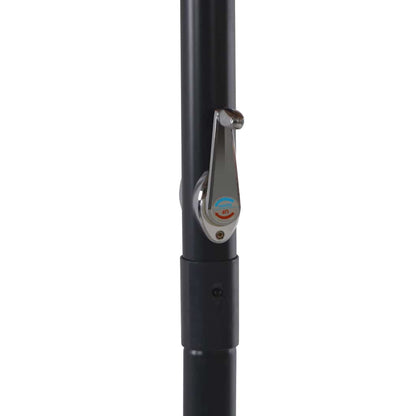vidaXL Outdoor Parasol with Aluminium Pole 500 cm Bordeaux Red 5