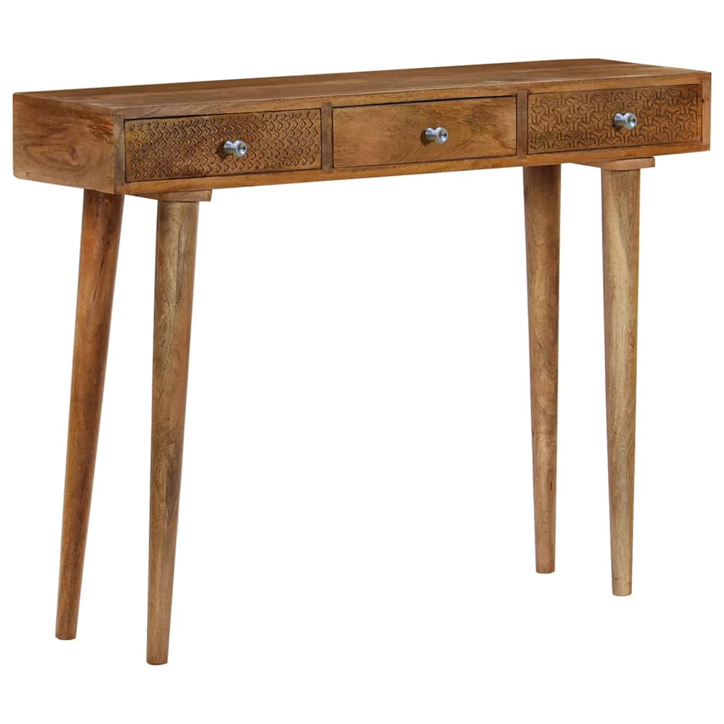 246976 vidaXL Console Table Solid Mango Wood 102x30x79 cm 6