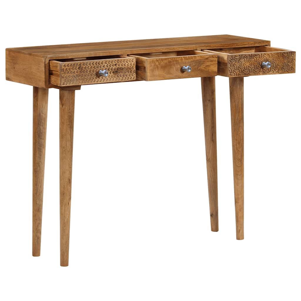 246976 vidaXL Console Table Solid Mango Wood 102x30x79 cm 3