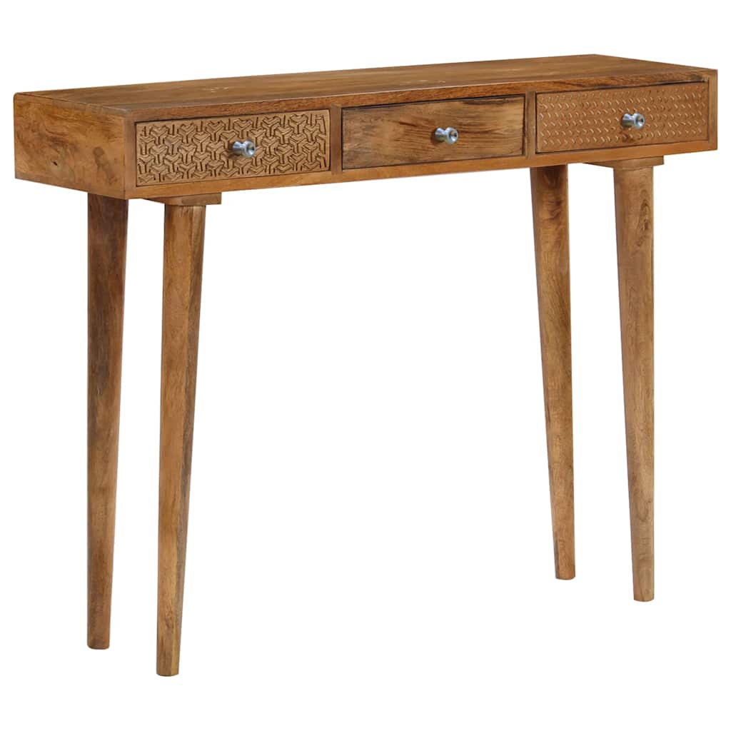 246976 vidaXL Console Table Solid Mango Wood 102x30x79 cm 4
