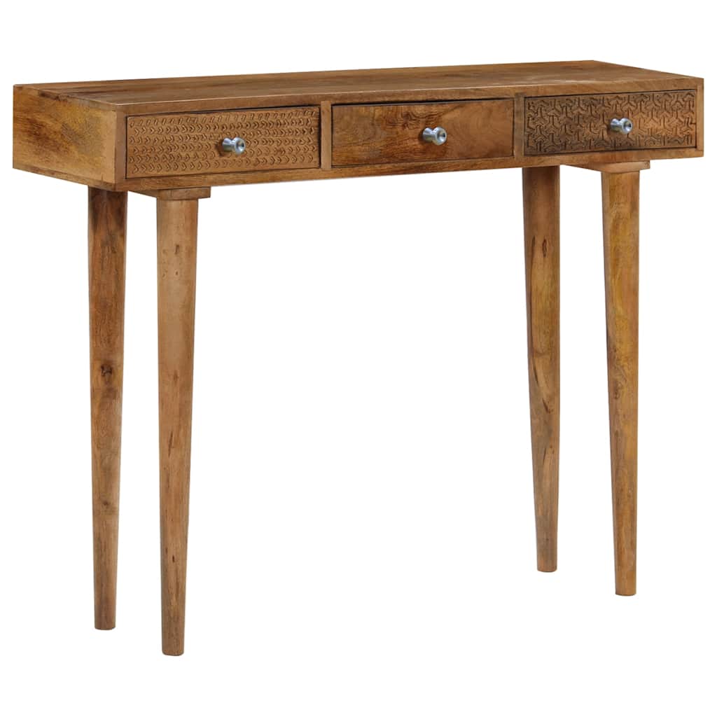 246976 vidaXL Console Table Solid Mango Wood 102x30x79 cm 5