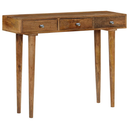 246976 vidaXL Console Table Solid Mango Wood 102x30x79 cm 5