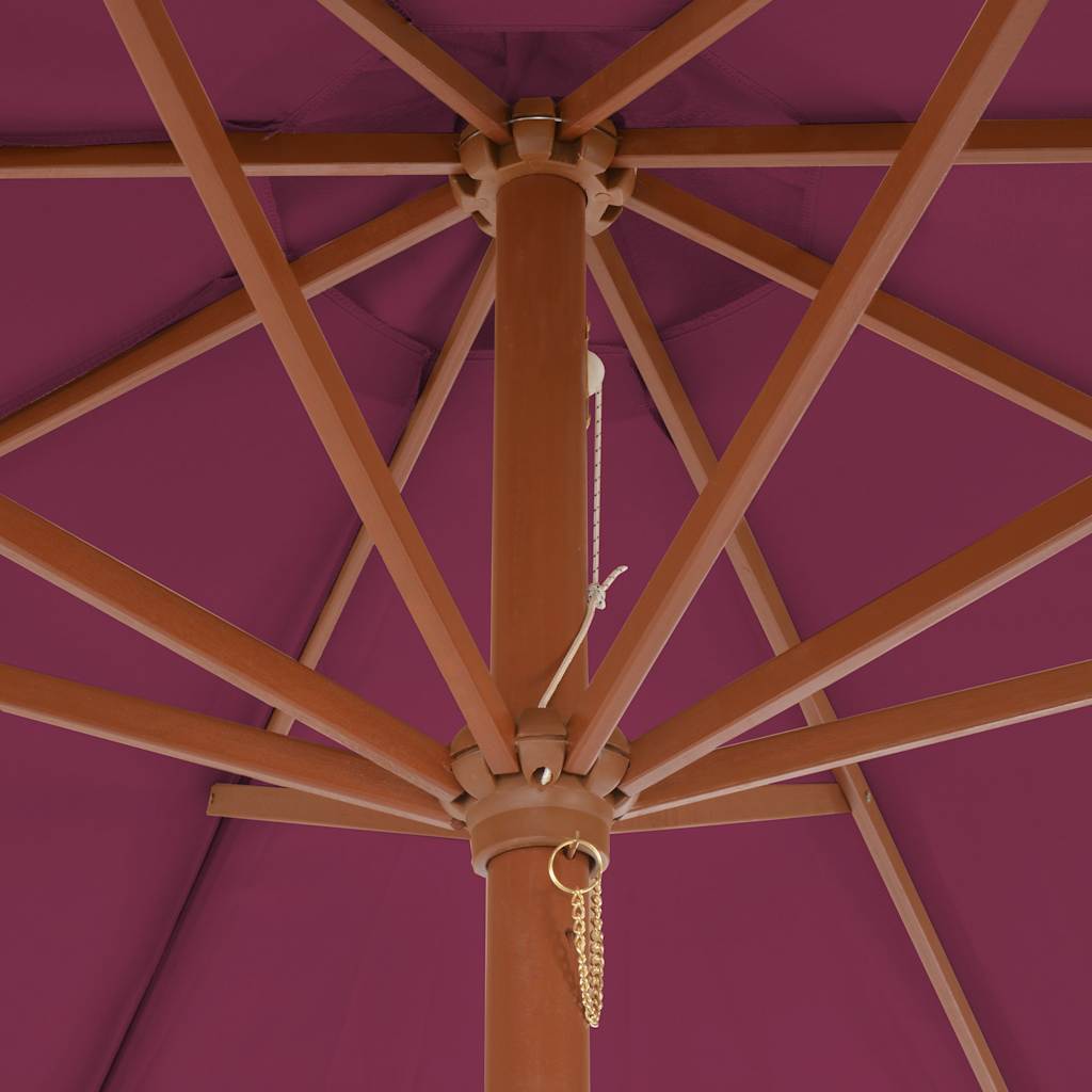 Parasol 258 cm. Red