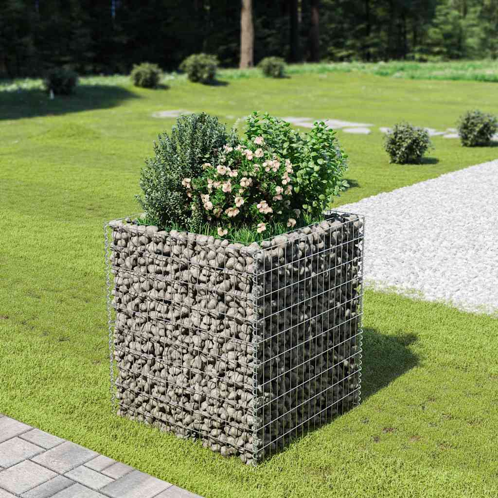 vidaXL Gabion Raised Bed Galvanised Steel