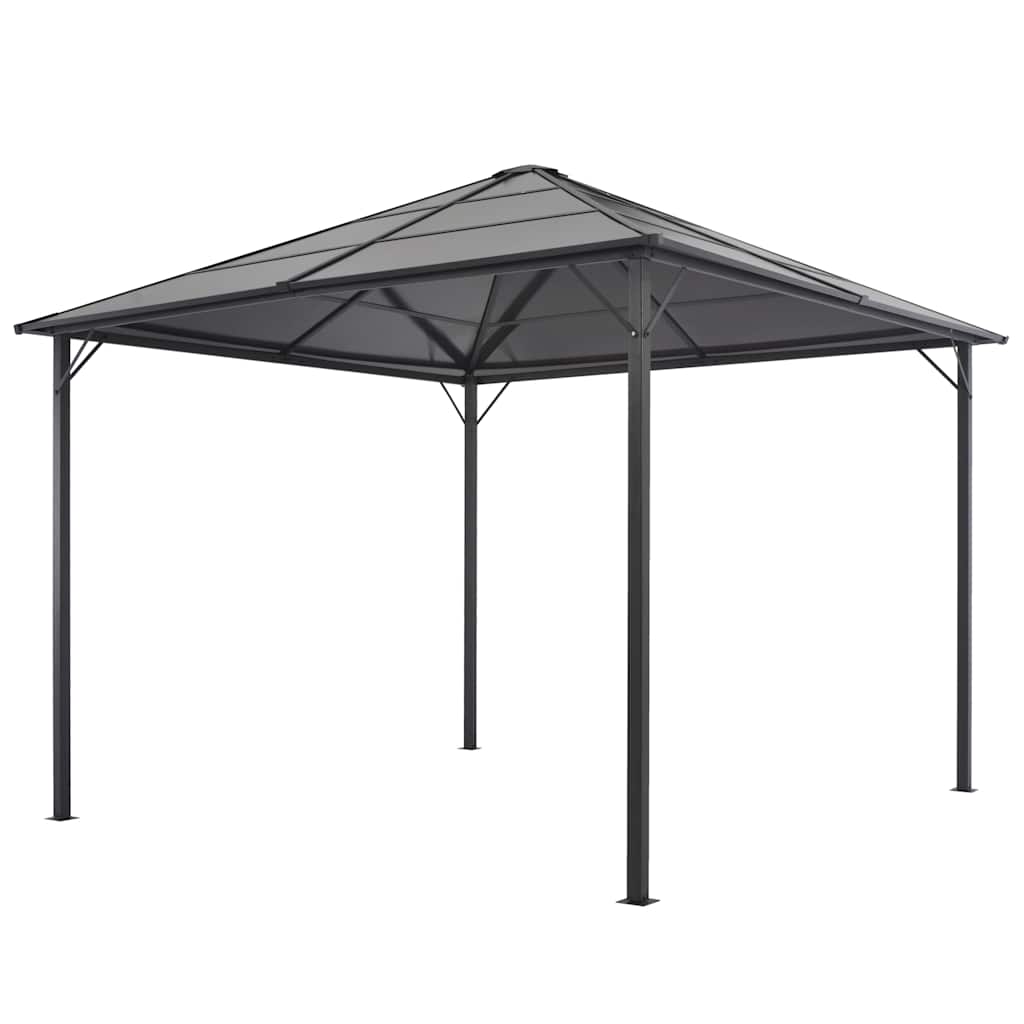 44641 vidaXL Gazebo with Roof Aluminium 3x3 m Anthracite 1