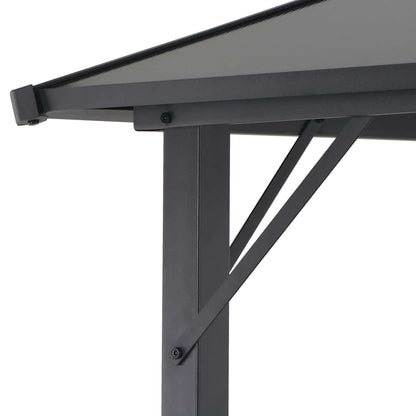 44641 vidaXL Gazebo with Roof Aluminium 3x3 m Anthracite 4