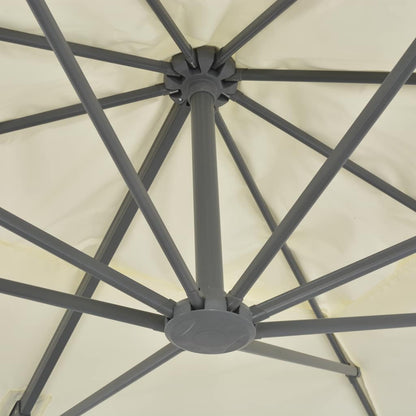 Cantilever Garden Parasol with Aluminium Pole Sand 400 x 300 cm