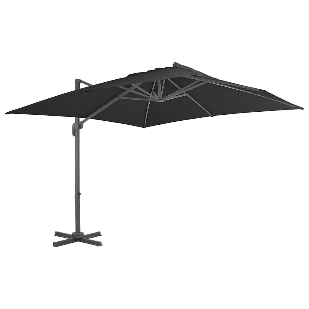 vidaXL Cantilever Garden Parasol with Aluminium Pole 300x300 cm Anthracite 1