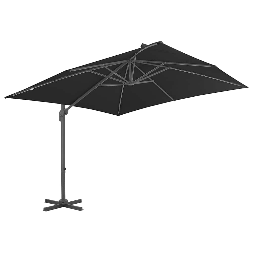 Cantilever Garden Parasol with Aluminium Pole Anthracite 300 x 300 cm