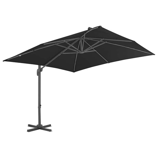 Cantilever Garden Parasol with Aluminium Pole Anthracite 300 x 300 cm
