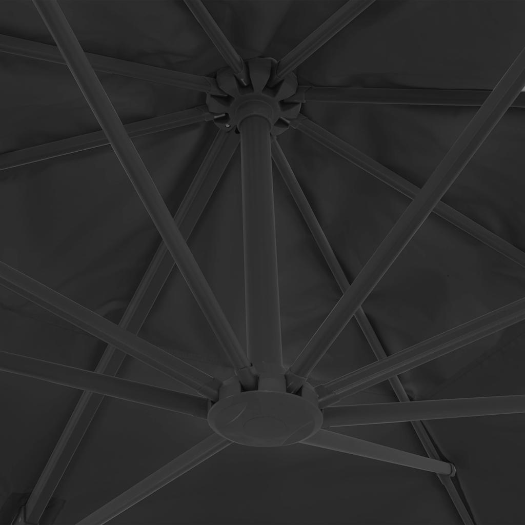 vidaXL Cantilever Garden Parasol with Pole 400x300 cm Anthracite 6