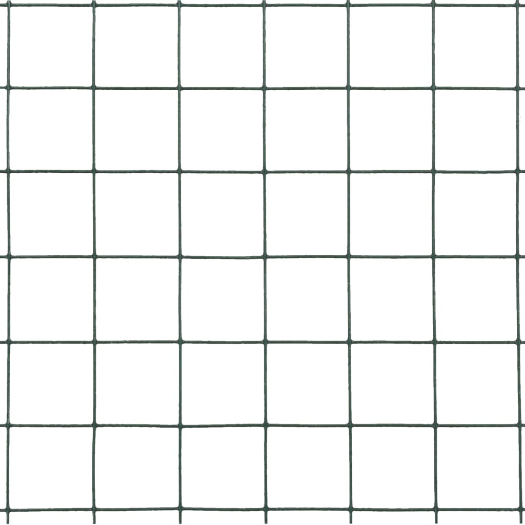 Welded Wire Fence 1000 x 40 cm Green Length 25 mm 10 x 0.4 m – 50 x 0.8 m 10 x 1.5 m
