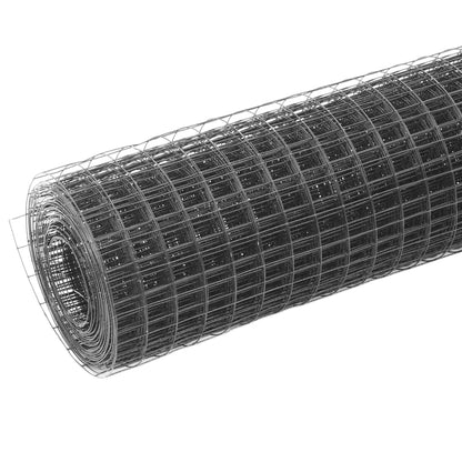 Chicken Wire Fence Steel with PVC Coating Grey Length 25 mm 10 x 0.4 m – 50 x 1 m 10 x 1.5 m