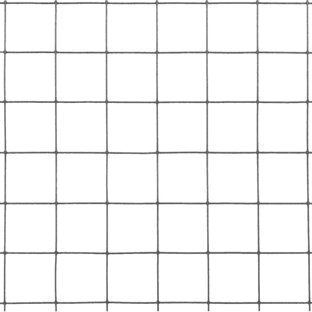 Chicken Wire Fence Steel with PVC Coating Grey Length 25 mm 10 x 0.4 m – 50 x 1 m 10 x 1.5 m