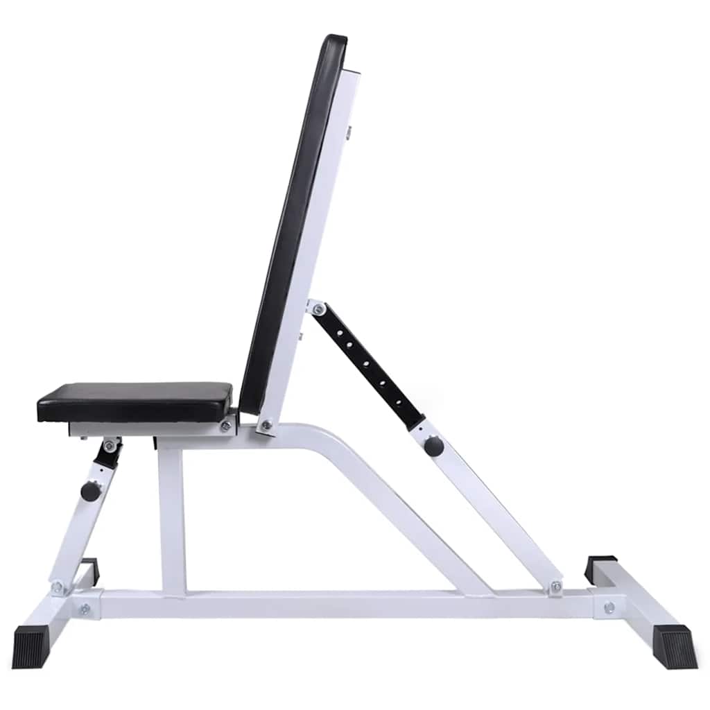 vidaXL Workout Bench with Barbell and Dumbbell Set 60,5 kg 2