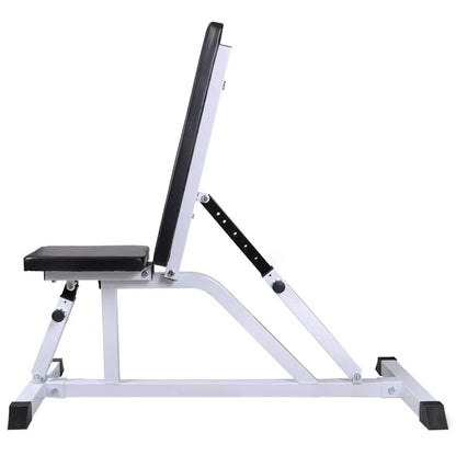 vidaXL Workout Bench with Barbell and Dumbbell Set 60,5 kg 2