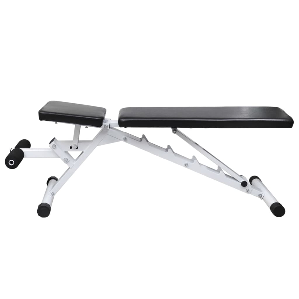 vidaXL Workout Bench with Barbell and Dumbbell Set 30.5 kg 3