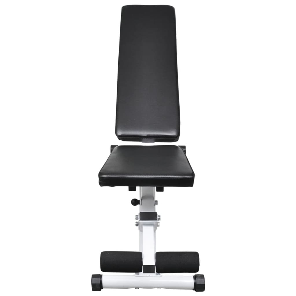 vidaXL Workout Bench with Barbell and Dumbbell Set 30.5 kg 4