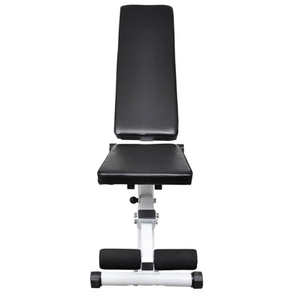 vidaXL Workout Bench with Barbell and Dumbbell Set 30.5 kg 4