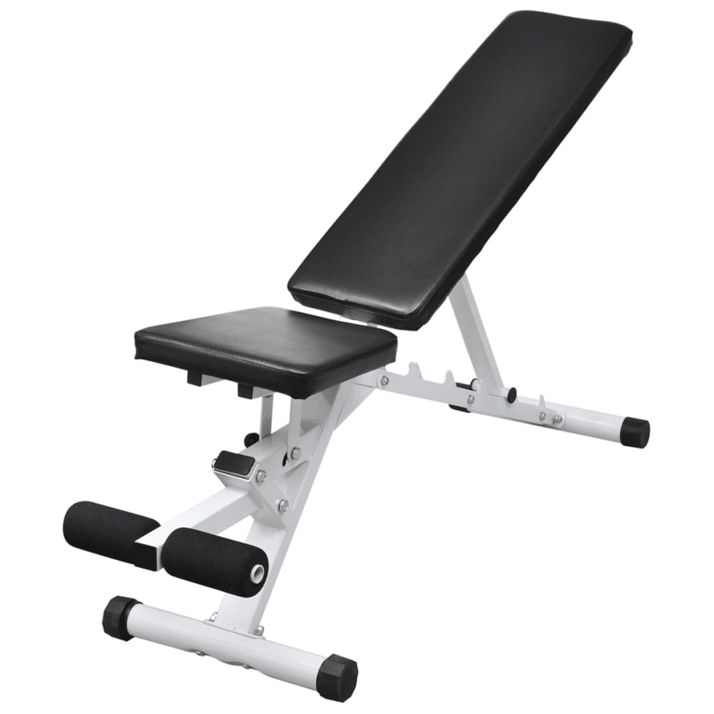 vidaXL Workout Bench with Barbell and Dumbbell Set 30.5 kg 5