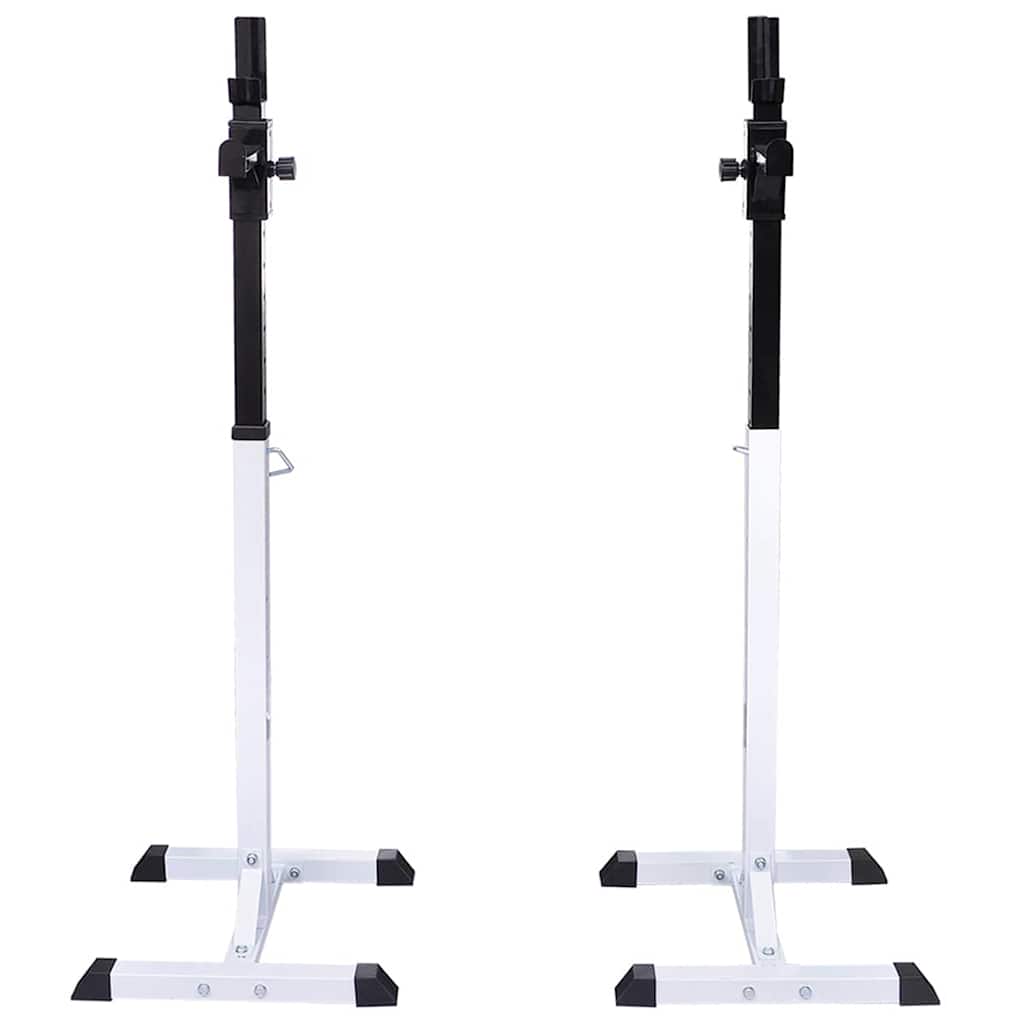vidaXL Barbell Squat Rack with Barbell and Dumbbell Set 30.5 kg 3