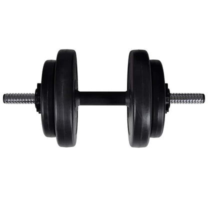 vidaXL Wall-mounted Power Tower with Barbell and Dumbbell Set 60.5 kg 5