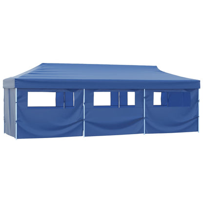 vidaXL Folding Pop-up Party Tent with 8 Sidewalls 870x291x315 cm Blue 1
