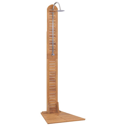 vidaXL Garden Shower Solid Teak 70x75x204 cm 2