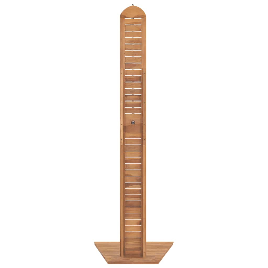 vidaXL Garden Shower Solid Teak 70x75x204 cm 5