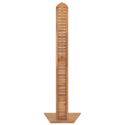 vidaXL Garden Shower Solid Teak 70x75x204 cm 5