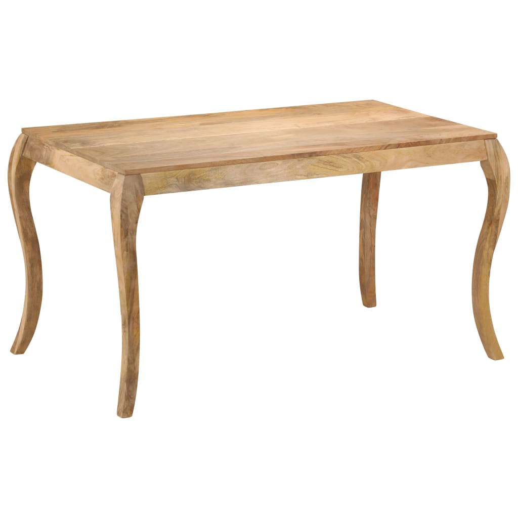 247114 vidaXL Dining Table 135x75x76 cm Solid Mango Wood 5