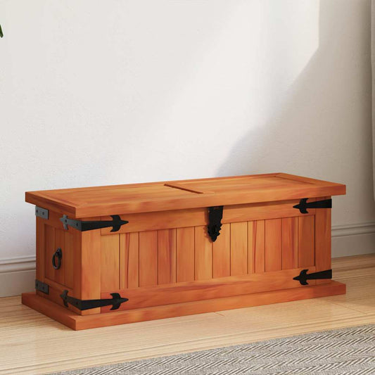 Storage Chest Solid Acacia Wood 60 x 25 x 22 cm