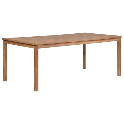 44998 vidaXL Garden Table 200x100x77 cm Solid Teak Wood 1