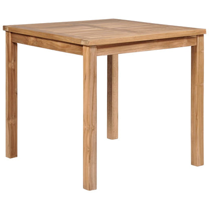 3 Piece Garden Dining Set Solid Wood Teak 80 cm table length 4x armchair + table
