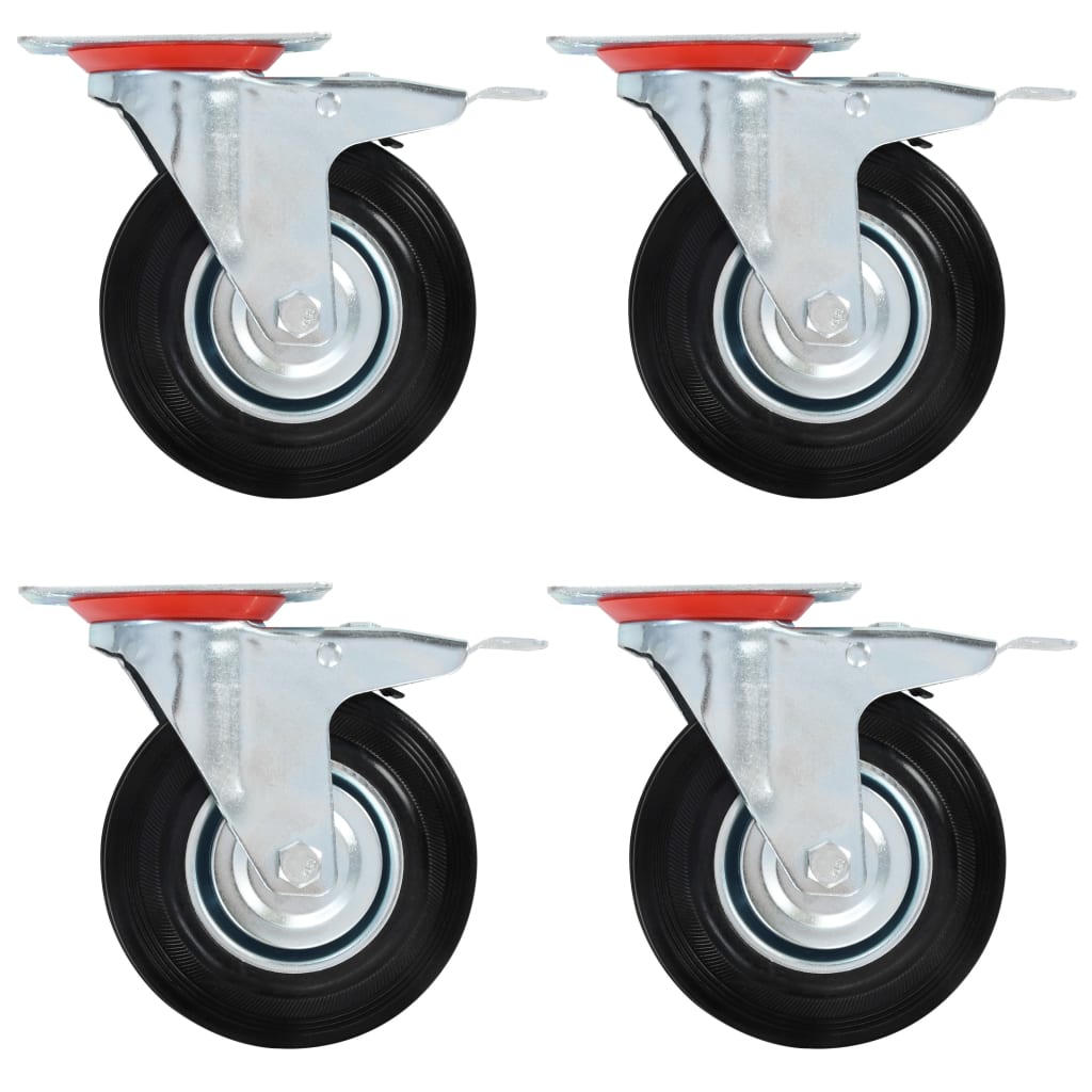 vidaXL Swivel Casters 125 mm