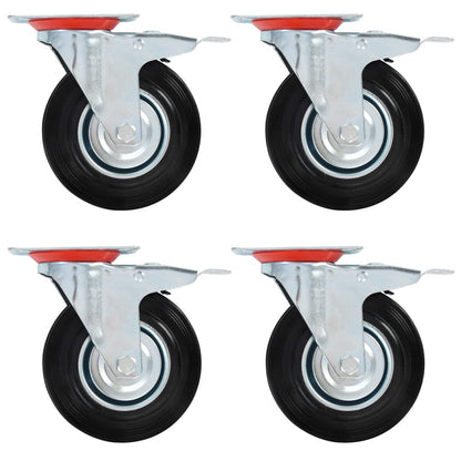 vidaXL Swivel Casters 125 mm