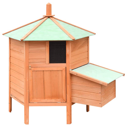 vidaXL Chicken Coop | Brown and green 1