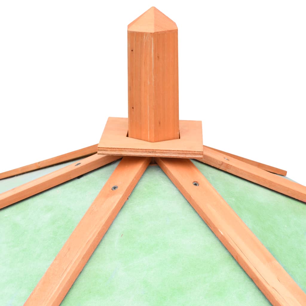 vidaXL Chicken Coop | Brown and green 4