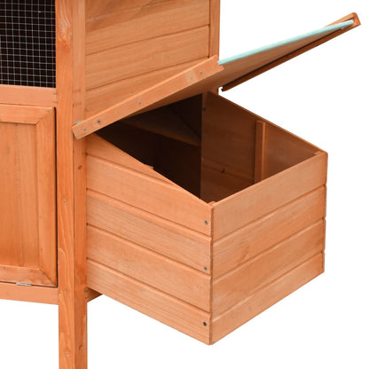 vidaXL Chicken Coop | Brown and green 5
