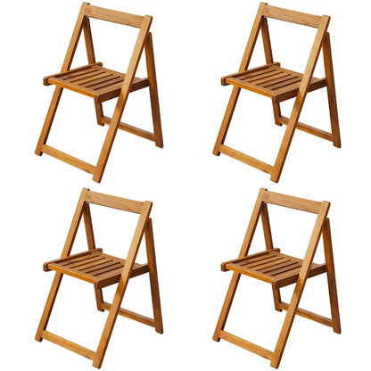 45594 vidaXL 5 Piece Folding Outdoor Dining Set Solid Acacia Wood 4
