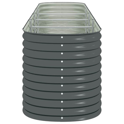 vidaXL Garden Raised Bed | Grey | Galvanised Steel | 400x80x81 cm 6