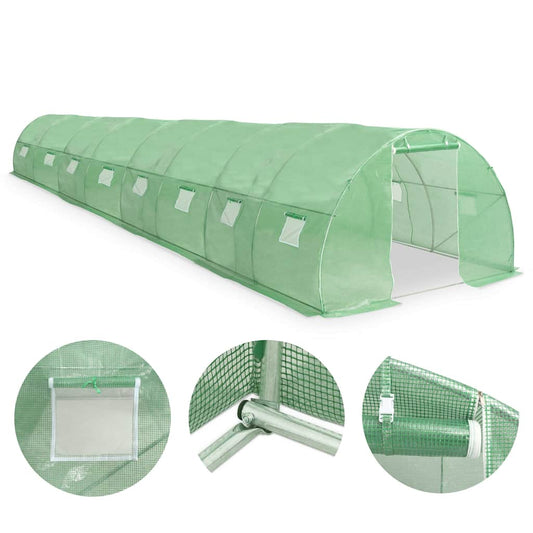 vidaXL Greenhouse | Green | Polyethylene mesh fabric | Large 2