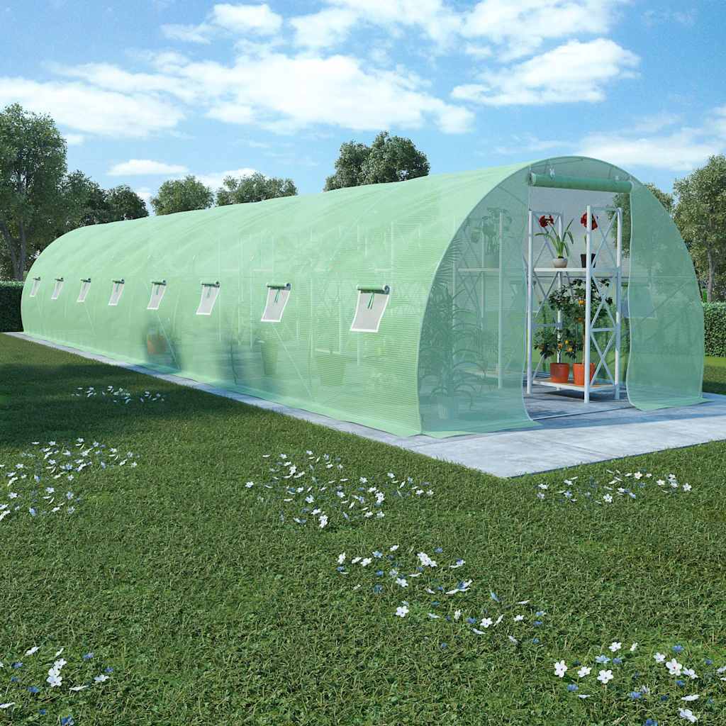 vidaXL Greenhouse | Green | Polyethylene mesh fabric | Large 1