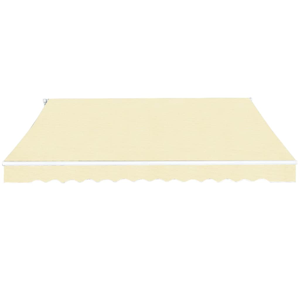 Manual Awning 4 x 3 m 100% Polyester Cream