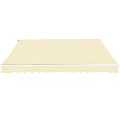 Manual Awning 4 x 3 m 100% Polyester Cream