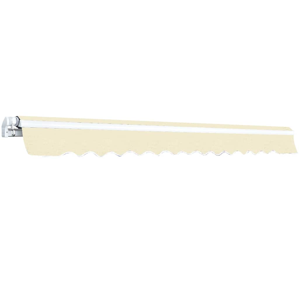 Manual Awning 4 x 3 m 100% Polyester Cream