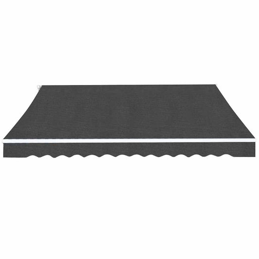 Manual Awning 4 x 3 m 100% Polyester Anthracite
